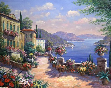 Mediterráneo 17 Impresionismo Flores Pinturas al óleo
